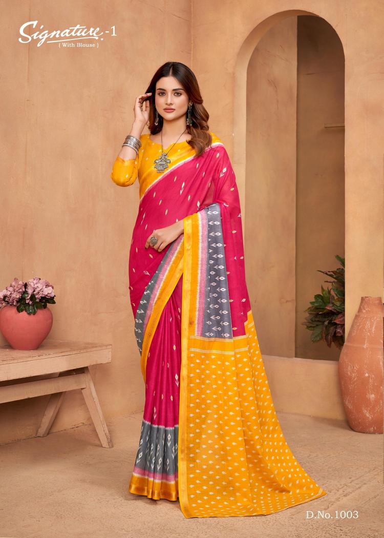 Lakhani Signature Vol-01 – Cotton Sarees - Wholesale Catalog