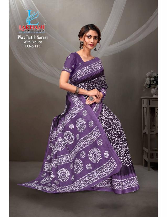 Lakhani Wax Batik Vol-01 – Cotton Saree - Wholesale Catalog