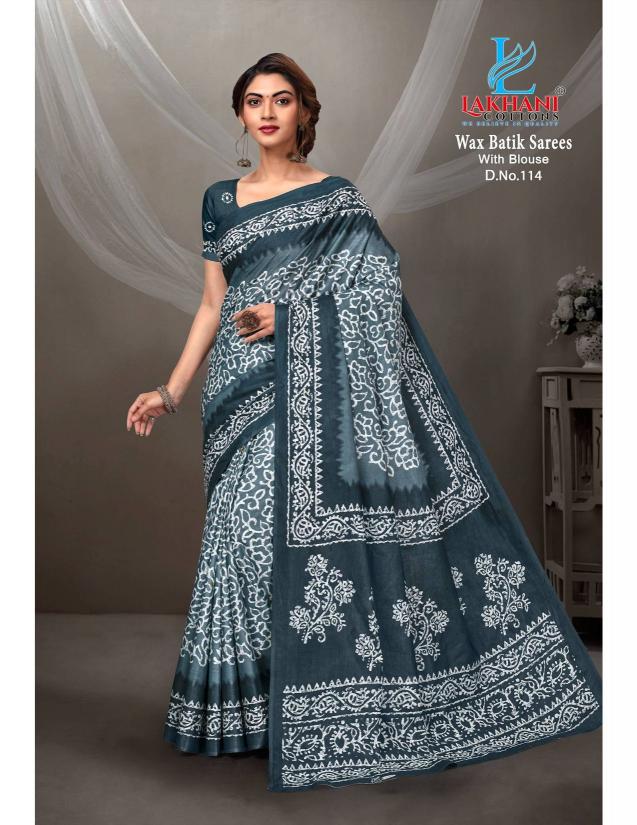Lakhani Wax Batik Vol-01 – Cotton Saree - Wholesale Catalog
