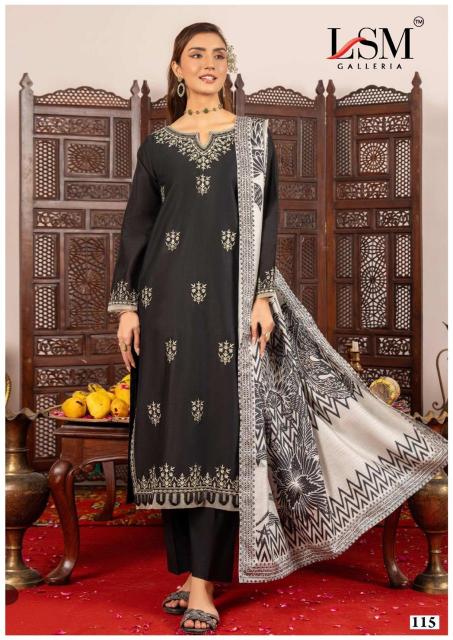 LSM Black & White Vol-01 – Karachi Dress Material - Wholesale Catalog