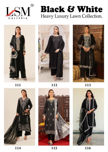 LSM Black & White Vol-01 – Karachi Dress Material - Wholesale Catalog