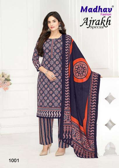 Madhav Ajrakh Special – Dress Material - Wholesale Catalog