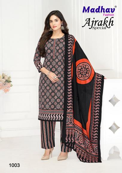 Madhav Ajrakh Special – Dress Material - Wholesale Catalog