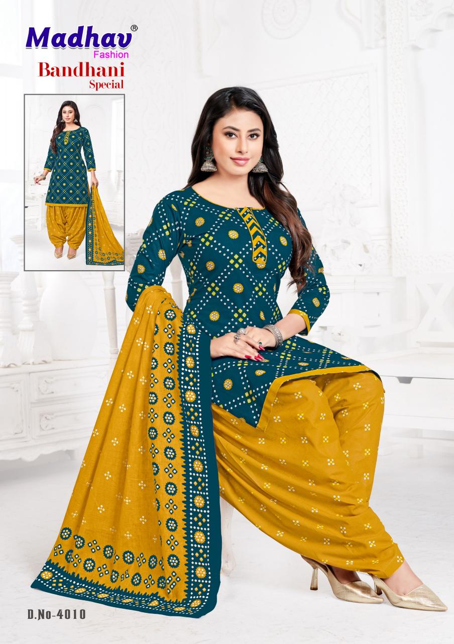 Madhav Bandhani Special  Vol-04 - Dress Material  - Wholesale Catalog