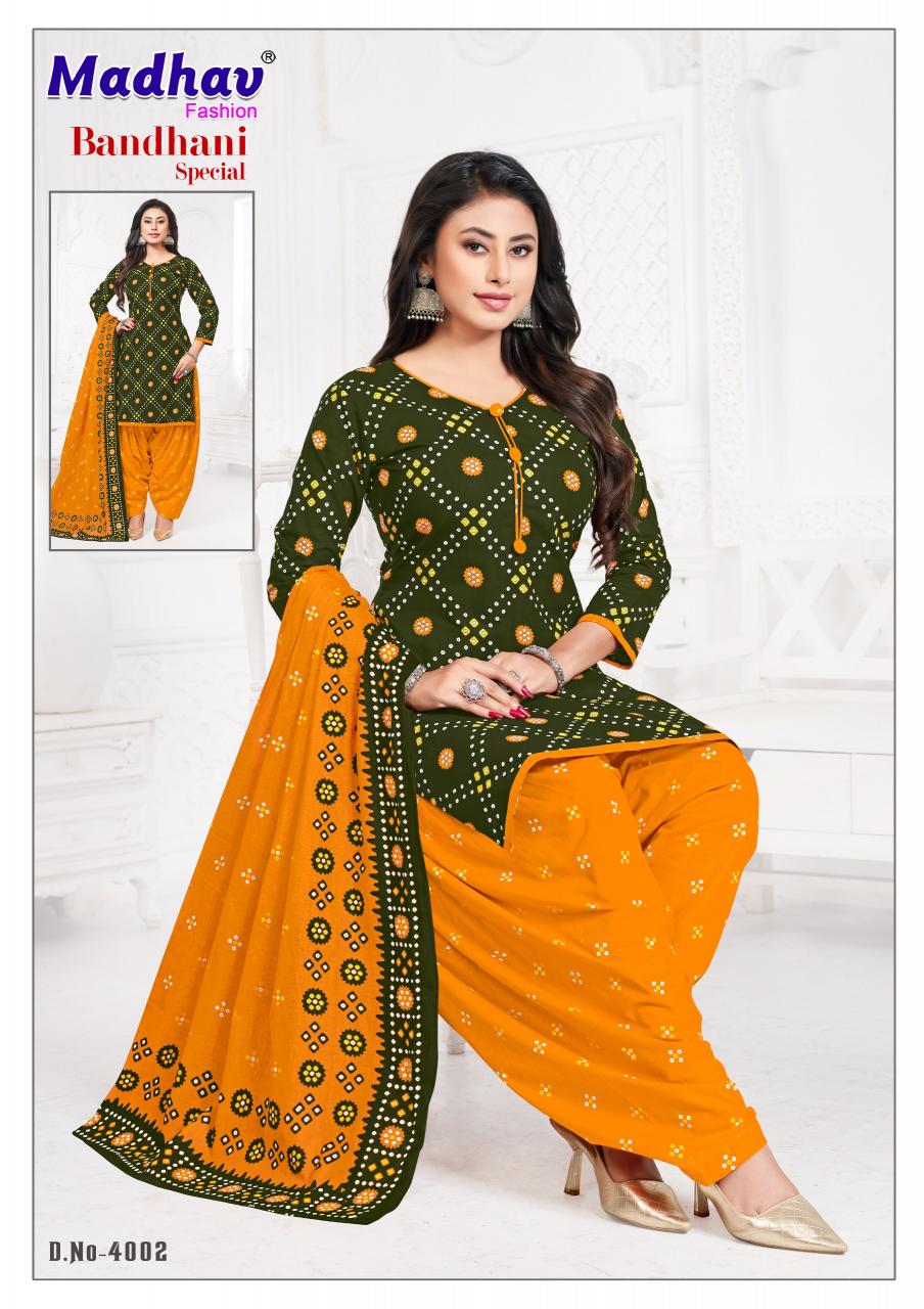 Madhav Bandhani Special  Vol-04 - Dress Material  - Wholesale Catalog