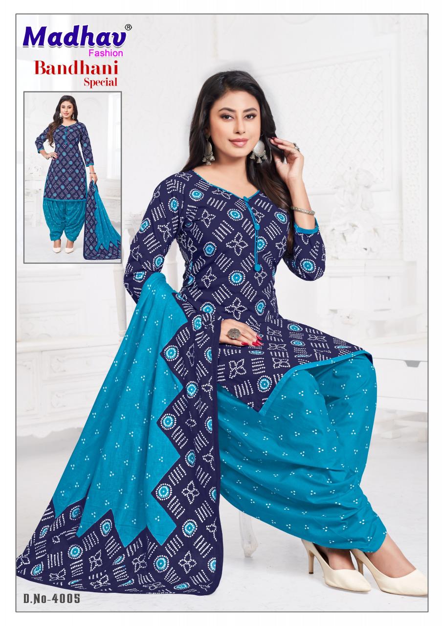 Madhav Bandhani Special  Vol-04 - Dress Material  - Wholesale Catalog