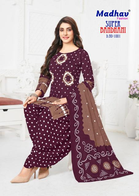 Madhav Super Bandhani Vol-1 – Dress Material - Wholesale Catalog