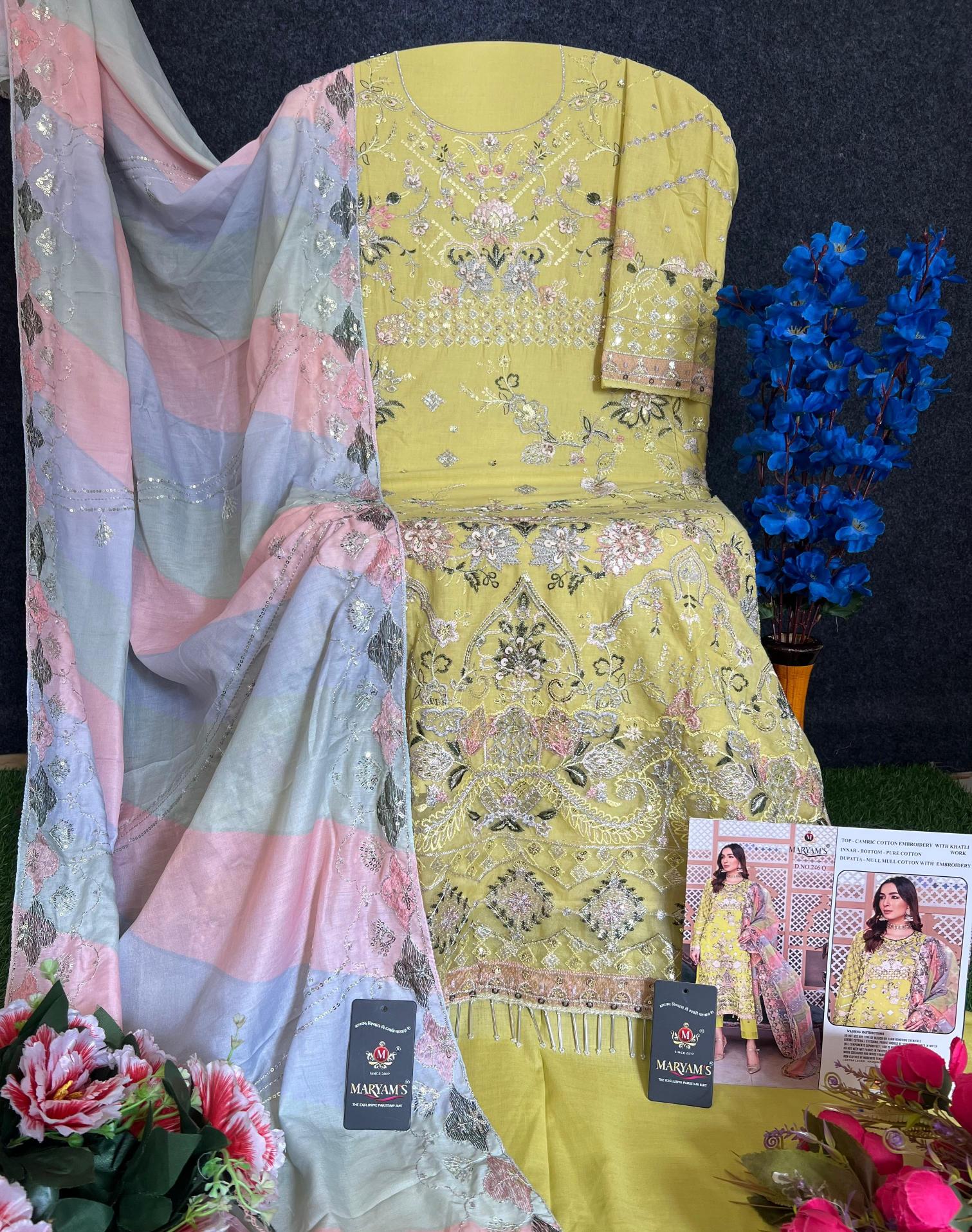 Maryams M 246 Catalog pakistani salwar suit in bangalore