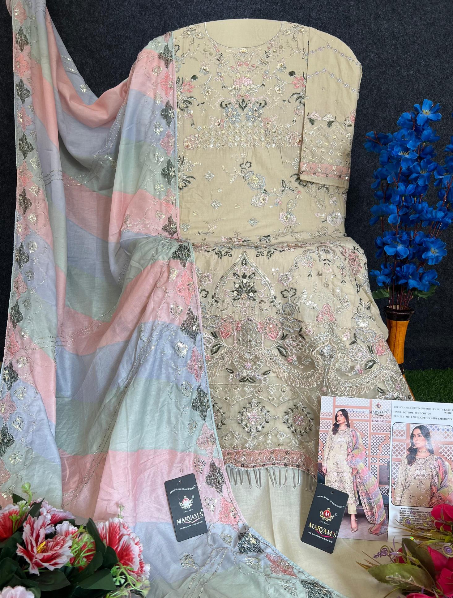 Maryams M 246 Catalog pakistani salwar suit in bangalore