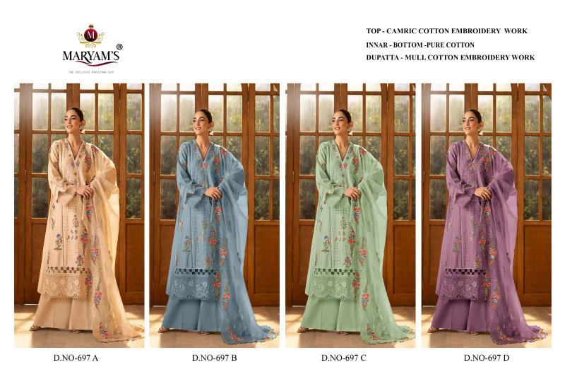 Maryams M 697 Catalog best pakistani suits 2025