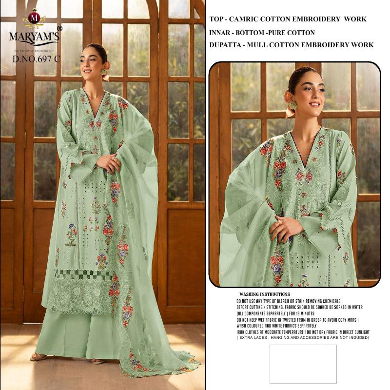 Maryams M 697 Catalog best pakistani suits 2025