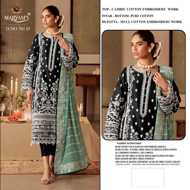 Maryams M 701 Catalog pakistani party suits online