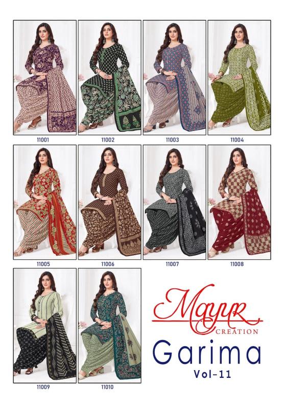 Mayur Garima Vol-11 - Dress Material  - Wholesale Catalog