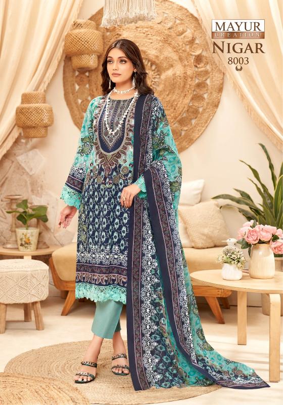 Mayur Nigar Vol-08 - Karachi Dress Material - Wholesale Catalog