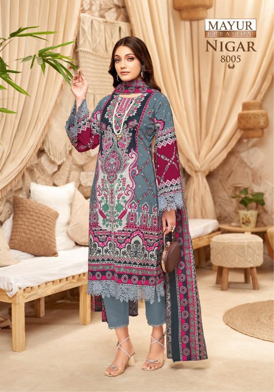Mayur Nigar Vol-08 - Karachi Dress Material - Wholesale Catalog