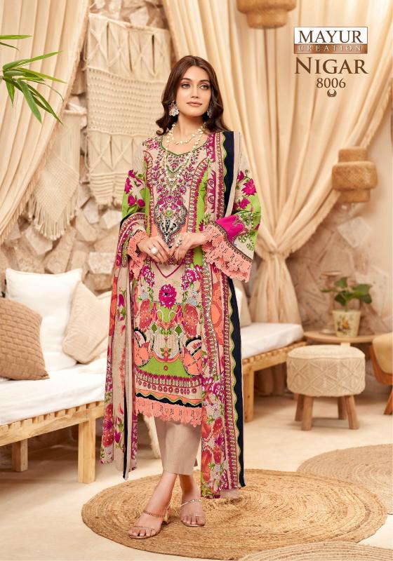 Mayur Nigar Vol-08 - Karachi Dress Material - Wholesale Catalog