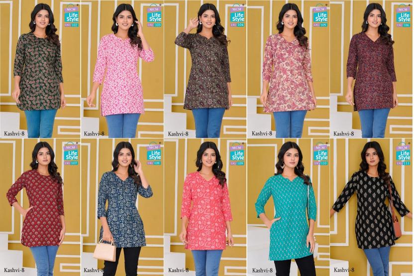 MCM Kashvi Vol-8 – Short Tops - Wholesale Catalog