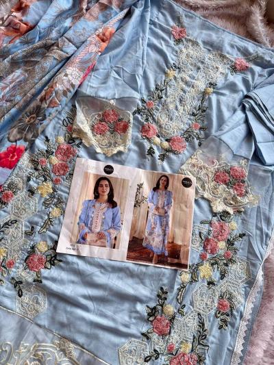 Mehboob Tex 1587 E And F Catalog Chiffon Dupatta pakistani salwar suit for wedding