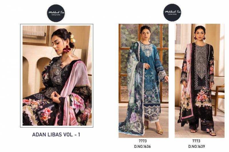 Mehboob Tex 1636 And 1639 Chiffon Dupatta catalog best pakistani suits in india