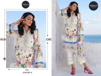 Mehboob Tex 1653 A And B catalog Chiffon Dupatta pakistani suit in select citywalk