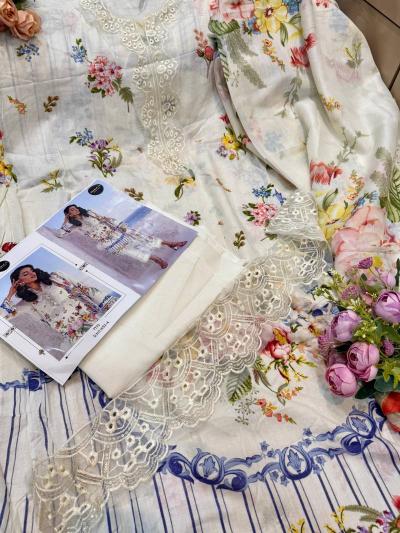 Mehboob Tex 1653 A And B catalog Chiffon Dupatta pakistani suit in select citywalk