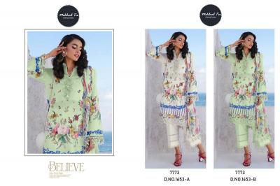 Mehboob Tex 1653 A And B catalog Chiffon Dupatta pakistani suit in select citywalk