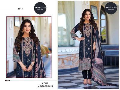 Mehboob Tex 1663 And 1664 catalog pakistani designer suits online shopping in india