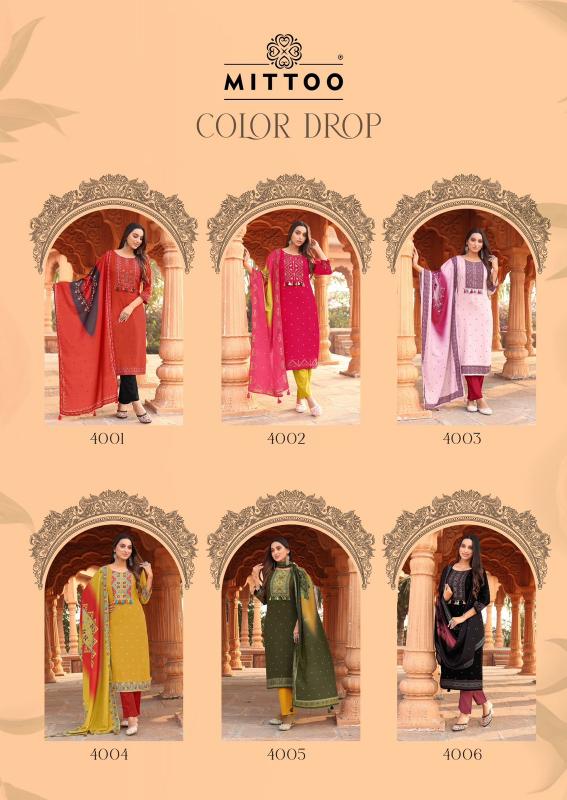 Mittoo Colordrop Catalog jaipuri kurti wholesale manufacturer