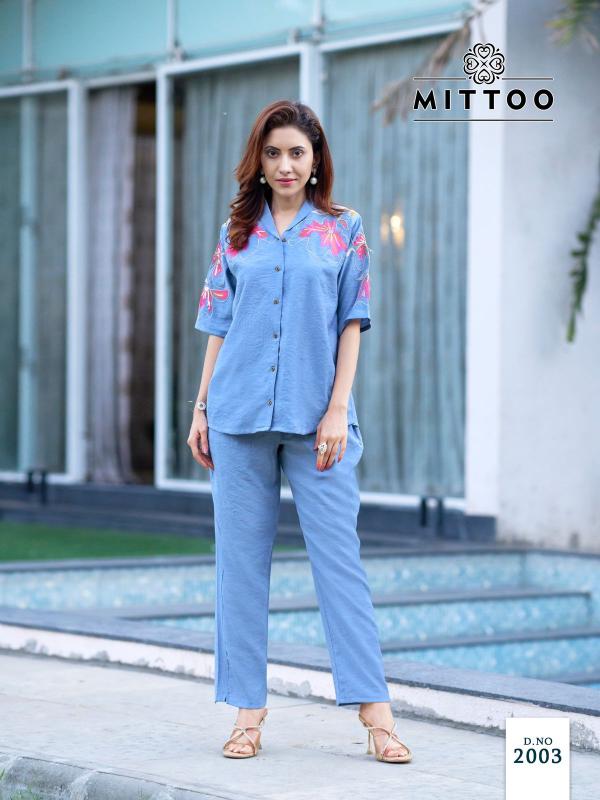 Mittoo Daizy Catalog viscose imported co ord set