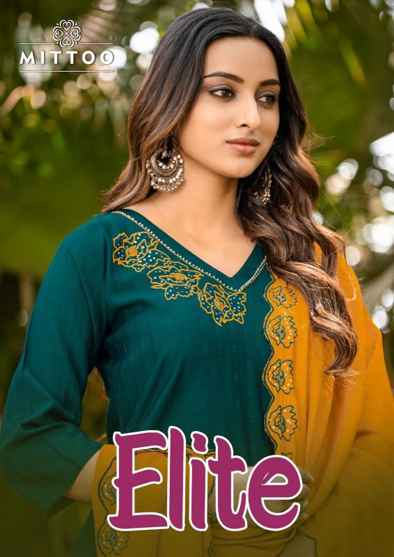 Mittoo Elite Catalog chanderi kurtis online india