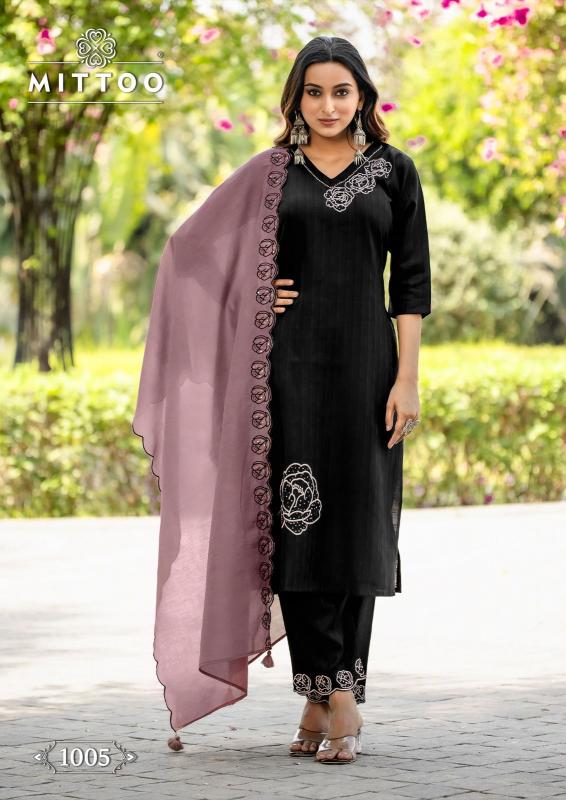 Mittoo Elite Catalog chanderi kurtis online india