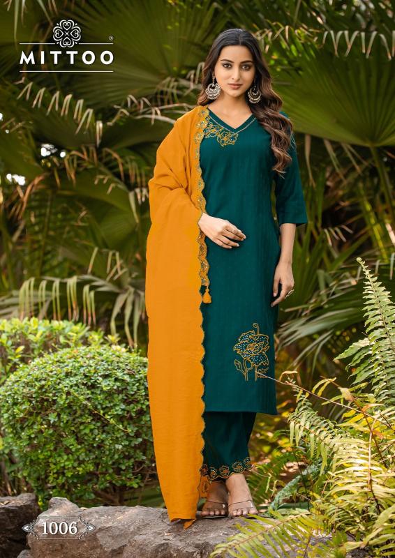 Mittoo Elite Catalog chanderi kurtis online india