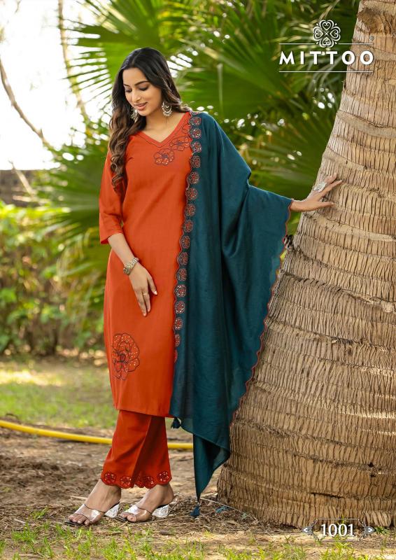 Mittoo Elite Catalog chanderi kurtis online india