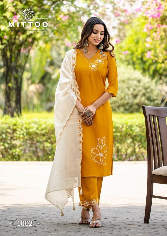 Mittoo Elite Catalog chanderi kurtis online india