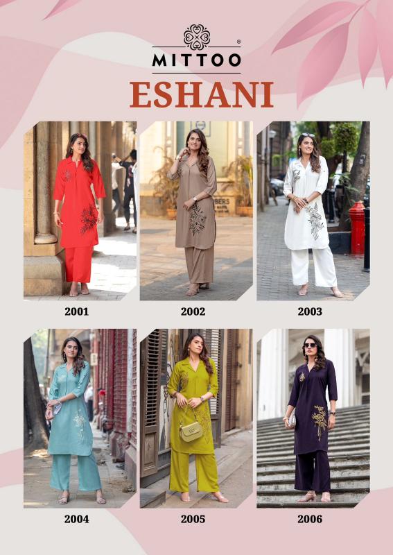 Mittoo Eshani Catalog modest co ord set women