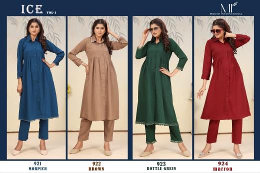 Moksh International Ice Vol 1 catalog blue kurti online india