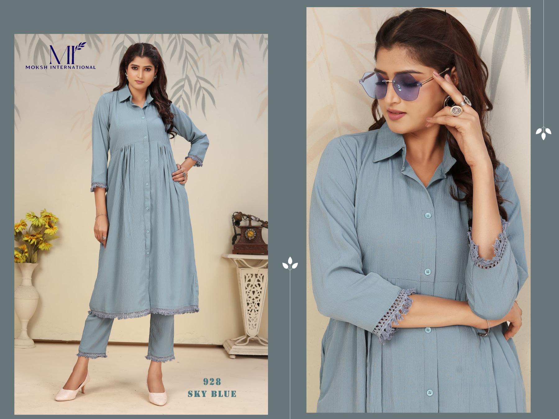 Moksh International Ice Vol 2 catalog modest co ord sets for women