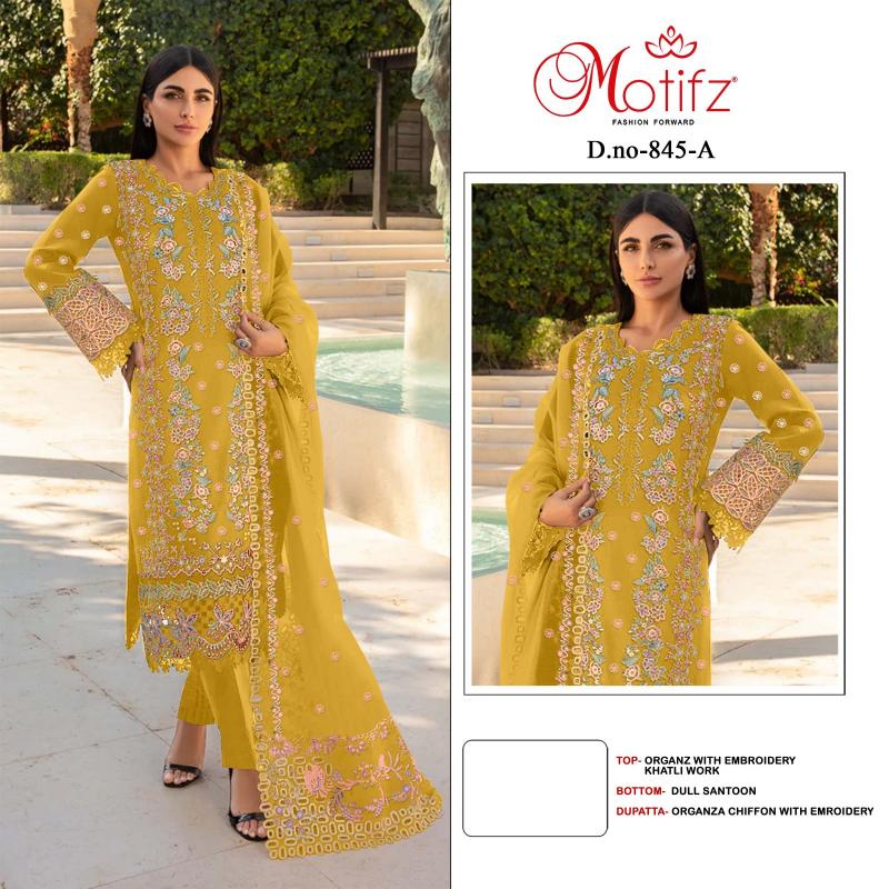 Motifz 845 ABCD Catalog pakistani girl in suit