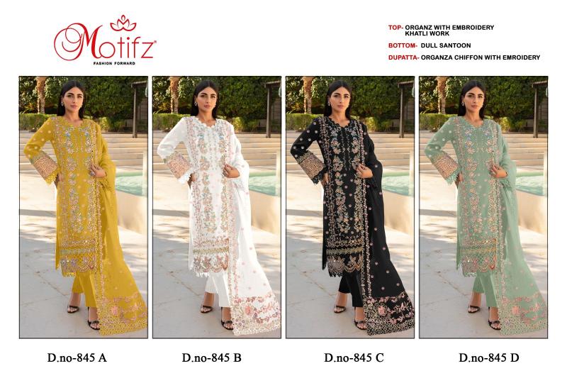 Motifz 845 ABCD Catalog pakistani girl in suit