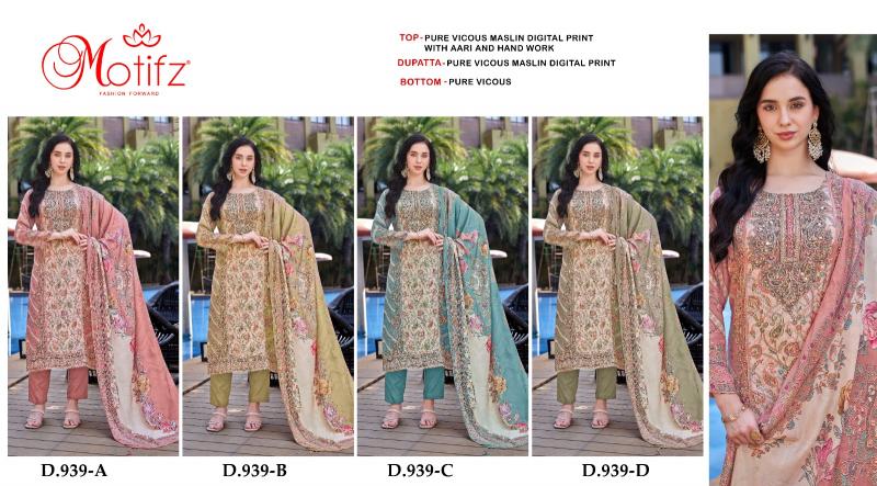 Motifz 939 ABCD Catalog new pakistani designer suits 2025