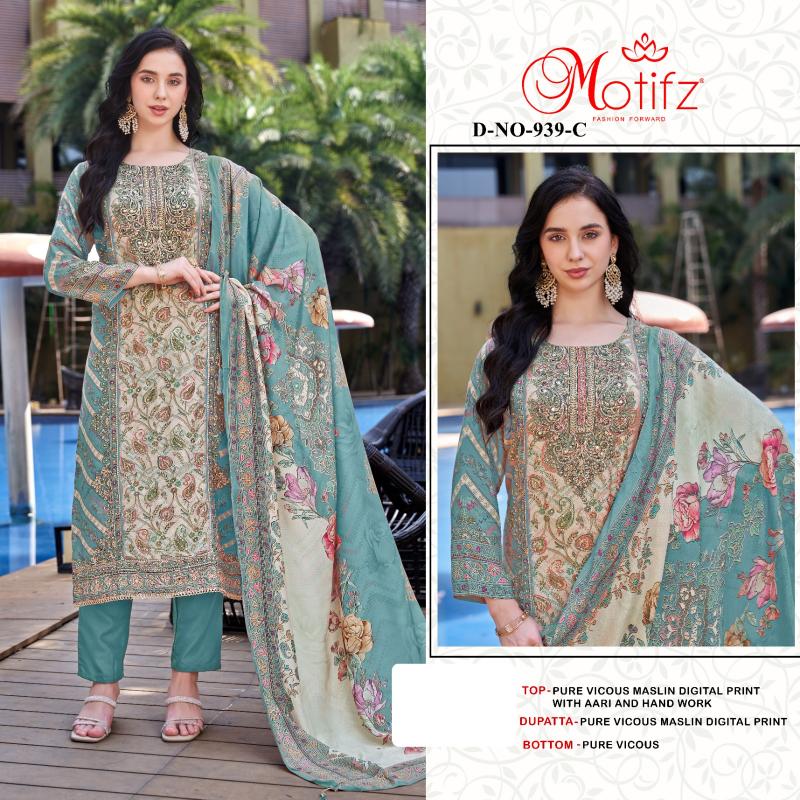 Motifz 939 ABCD Catalog new pakistani designer suits 2025