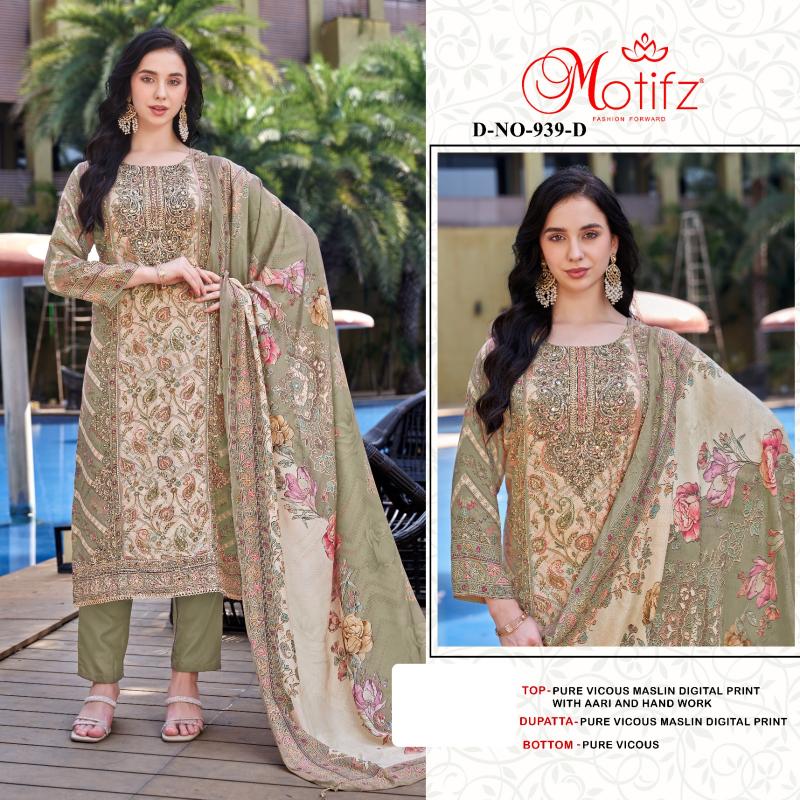 Motifz 939 ABCD Catalog new pakistani designer suits 2025