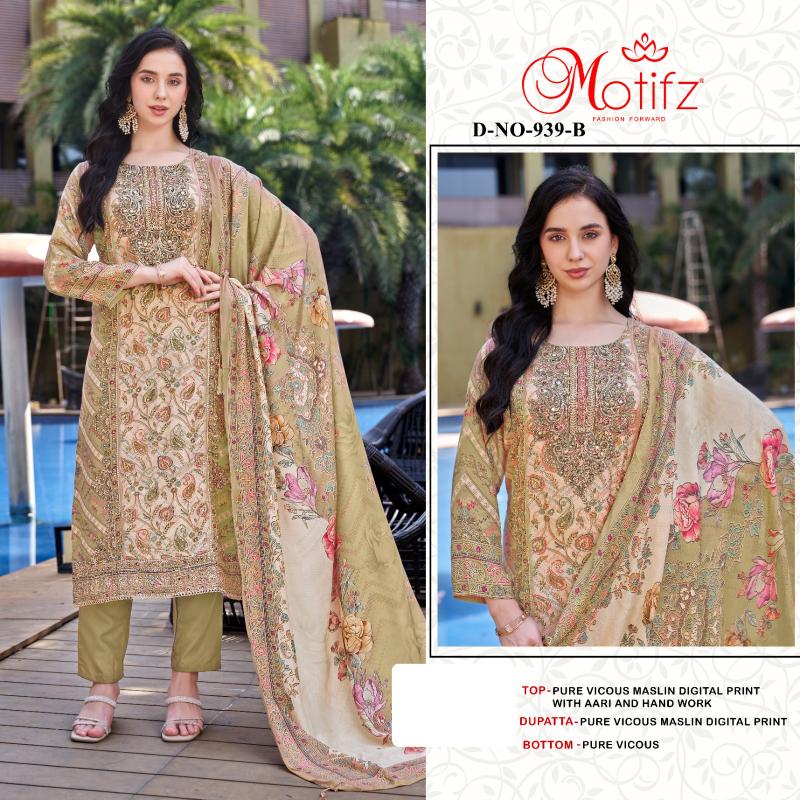 Motifz 939 ABCD Catalog new pakistani designer suits 2025