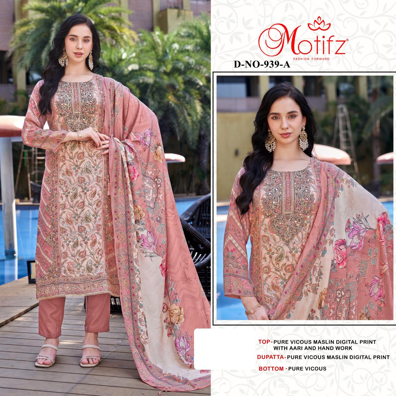 Motifz 939 ABCD Catalog new pakistani designer suits 2025