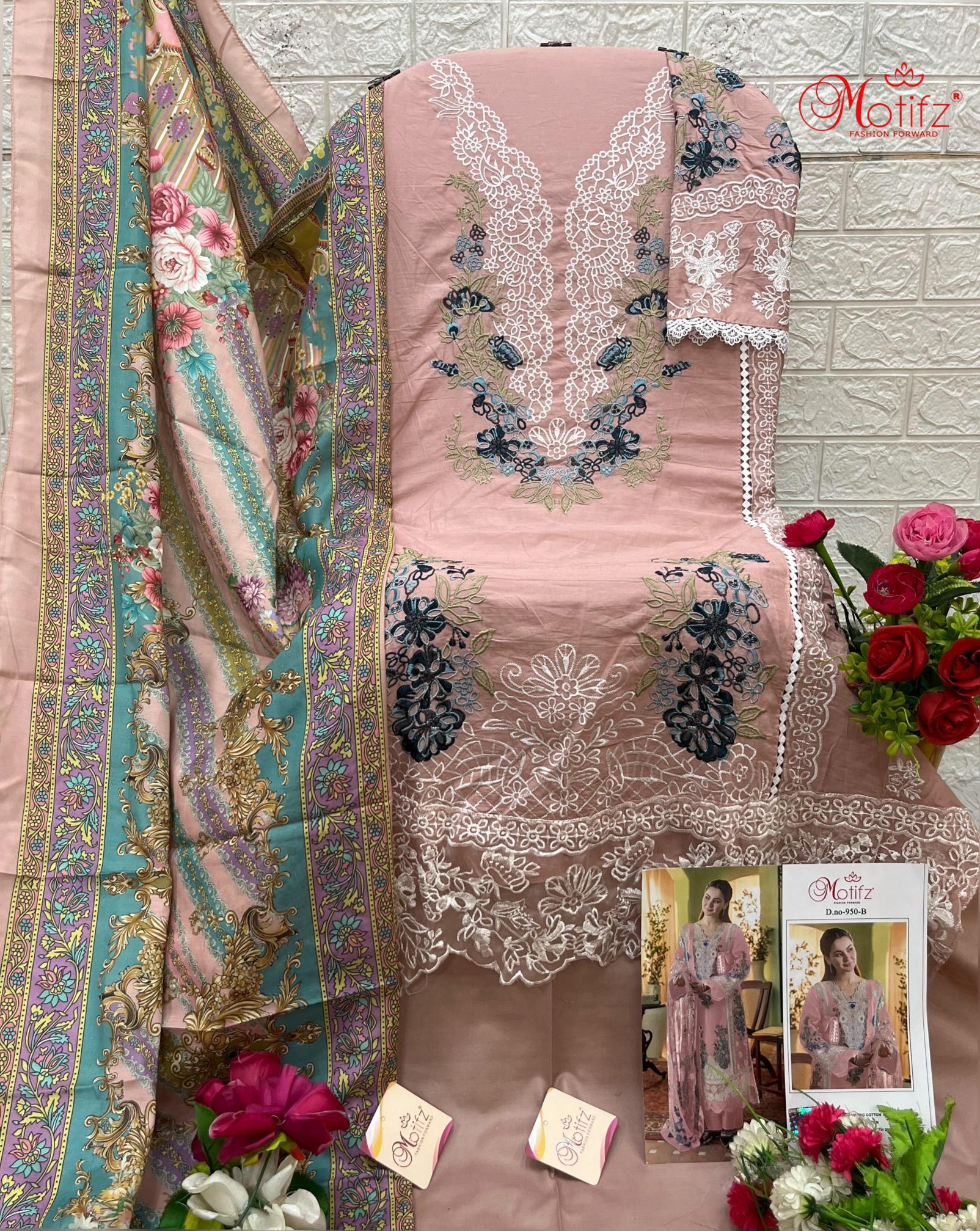 Motifz 950 Catalog party wear designer suits pakistani 2025
