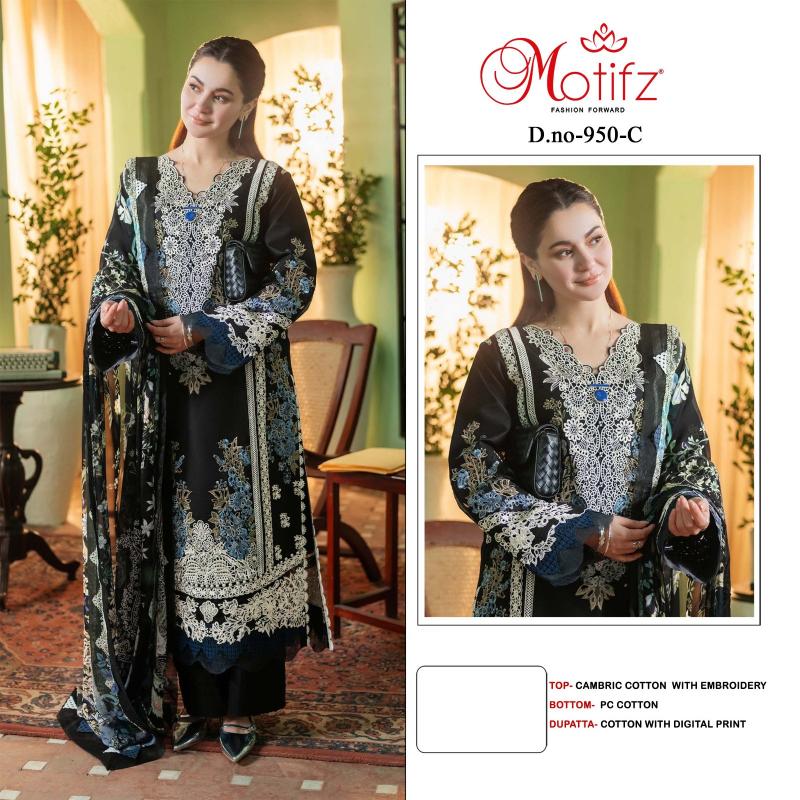 Motifz 950 Catalog party wear designer suits pakistani 2025