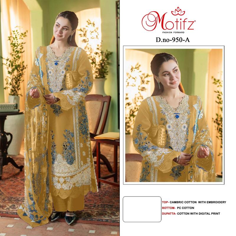 Motifz 950 Catalog party wear designer suits pakistani 2025