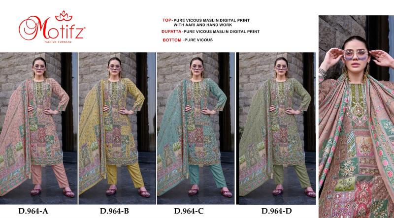 Motifz 964 Catalog pakistani wholesale replica suits in delhi