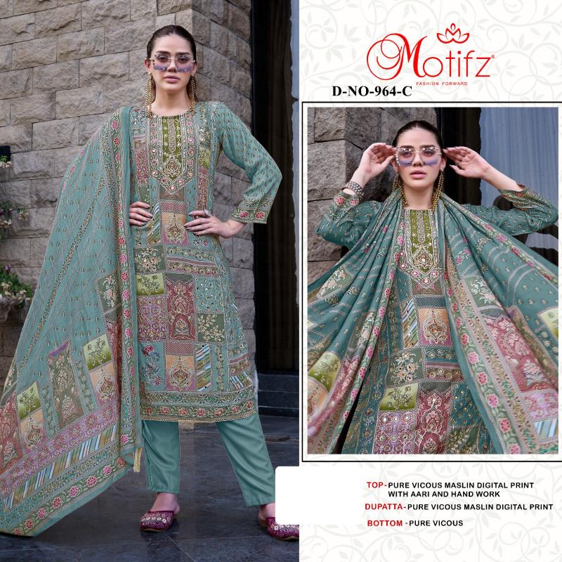 Motifz 964 Catalog pakistani wholesale replica suits in delhi