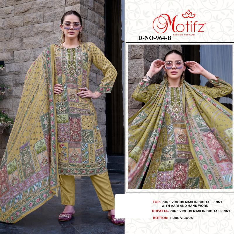 Motifz 964 Catalog pakistani wholesale replica suits in delhi